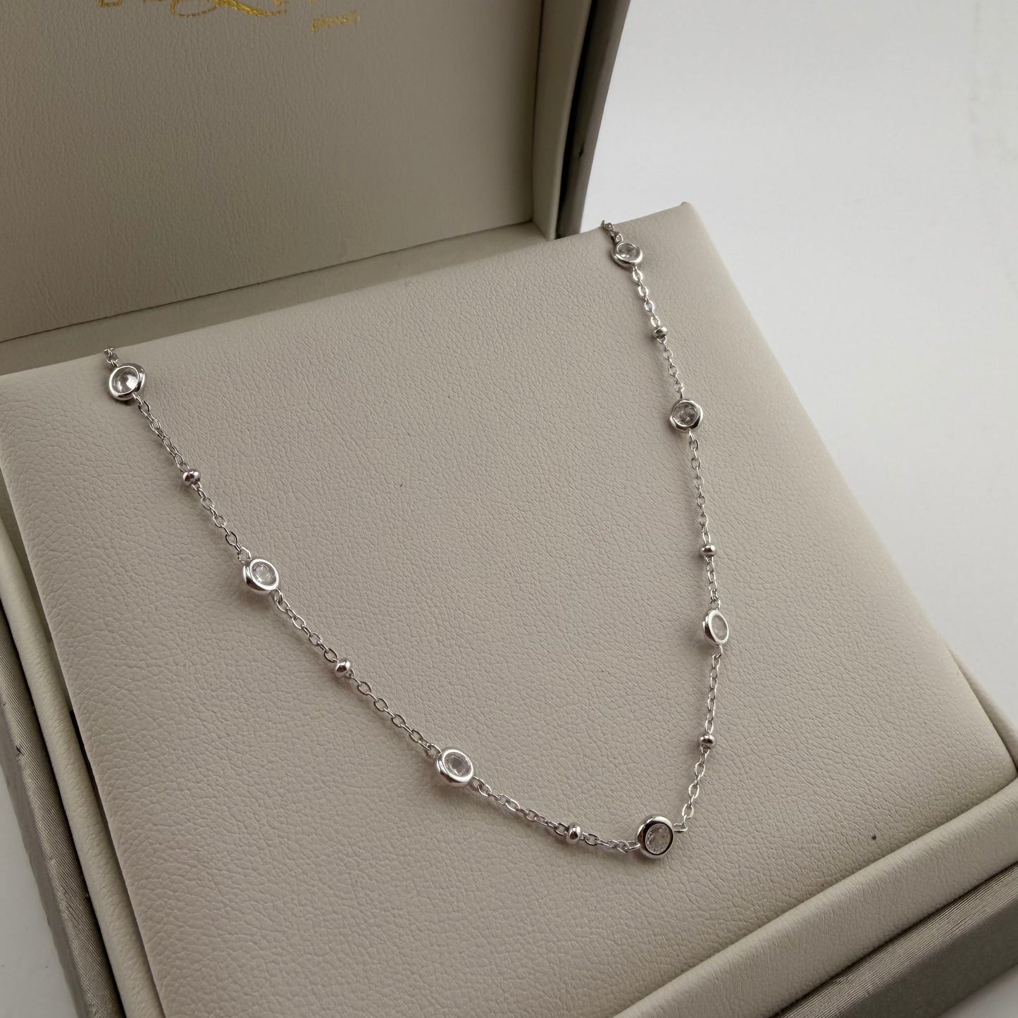 Collana con zirconi - argento 925