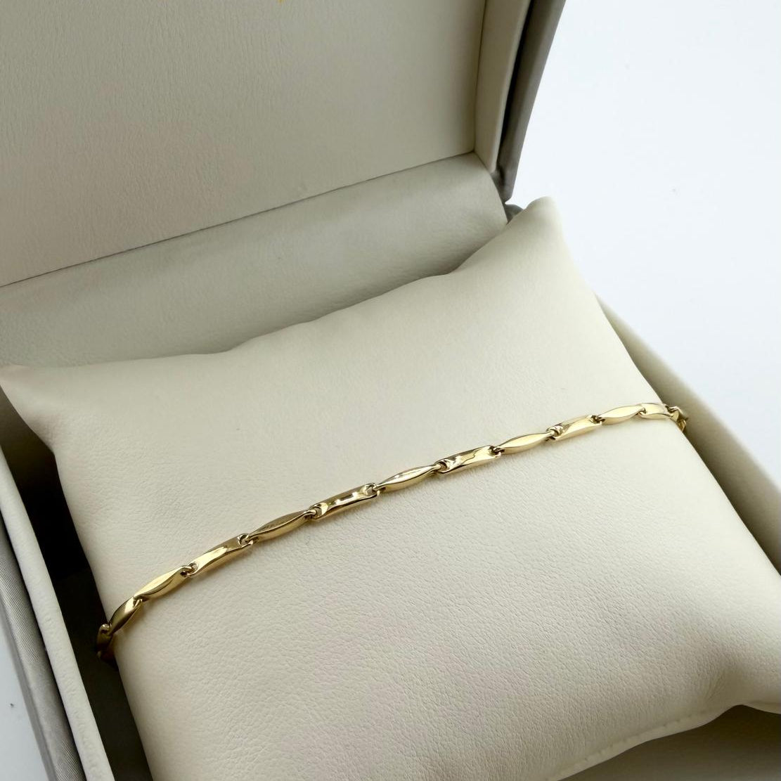 Bracciale lucido tubolare - Oro 18 kt