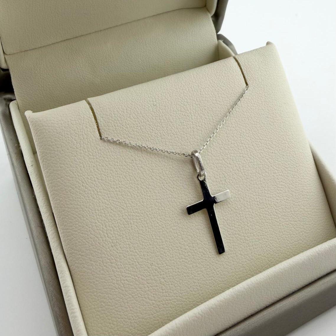 Collana croce classica - Oro 18 kt