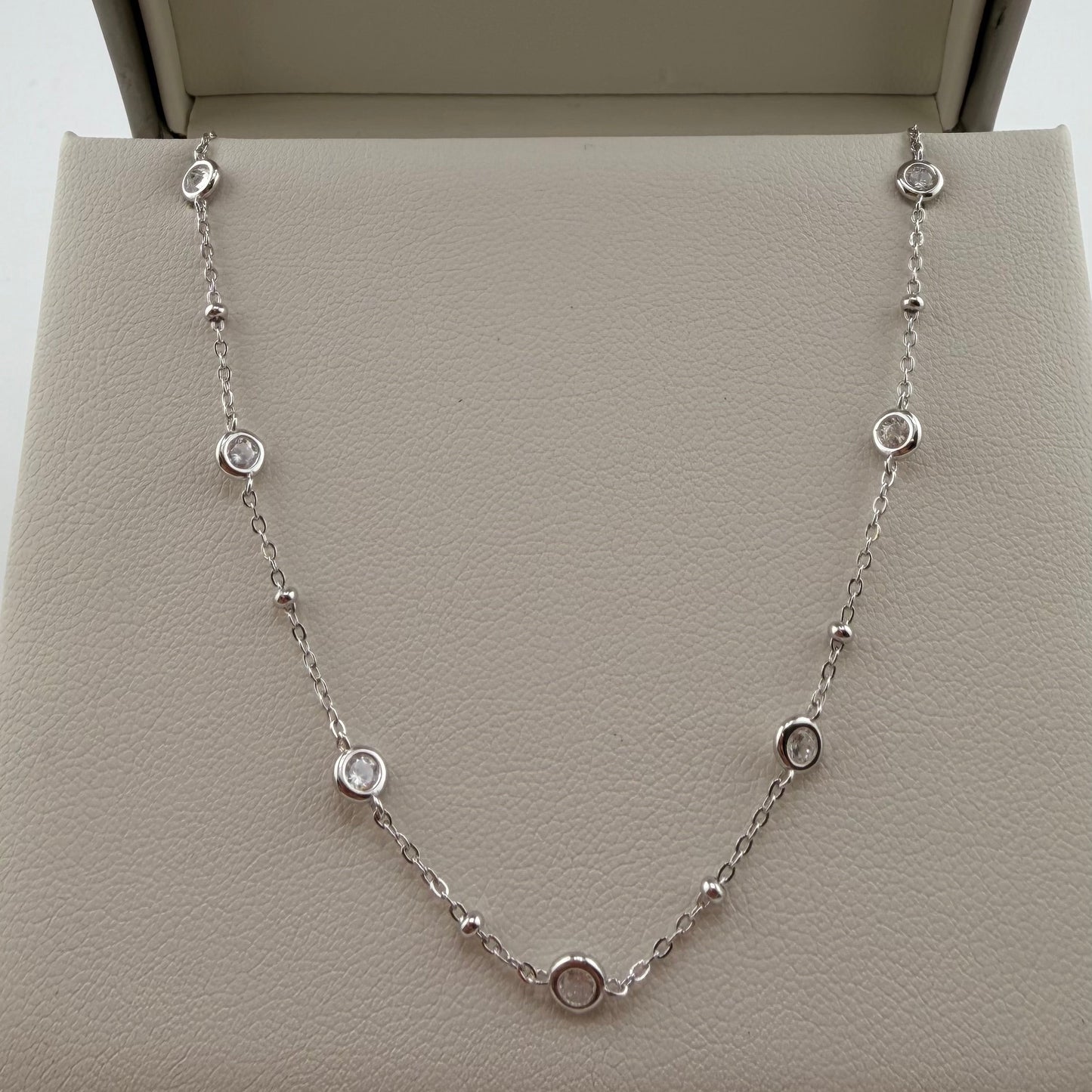 Collana con zirconi - argento 925
