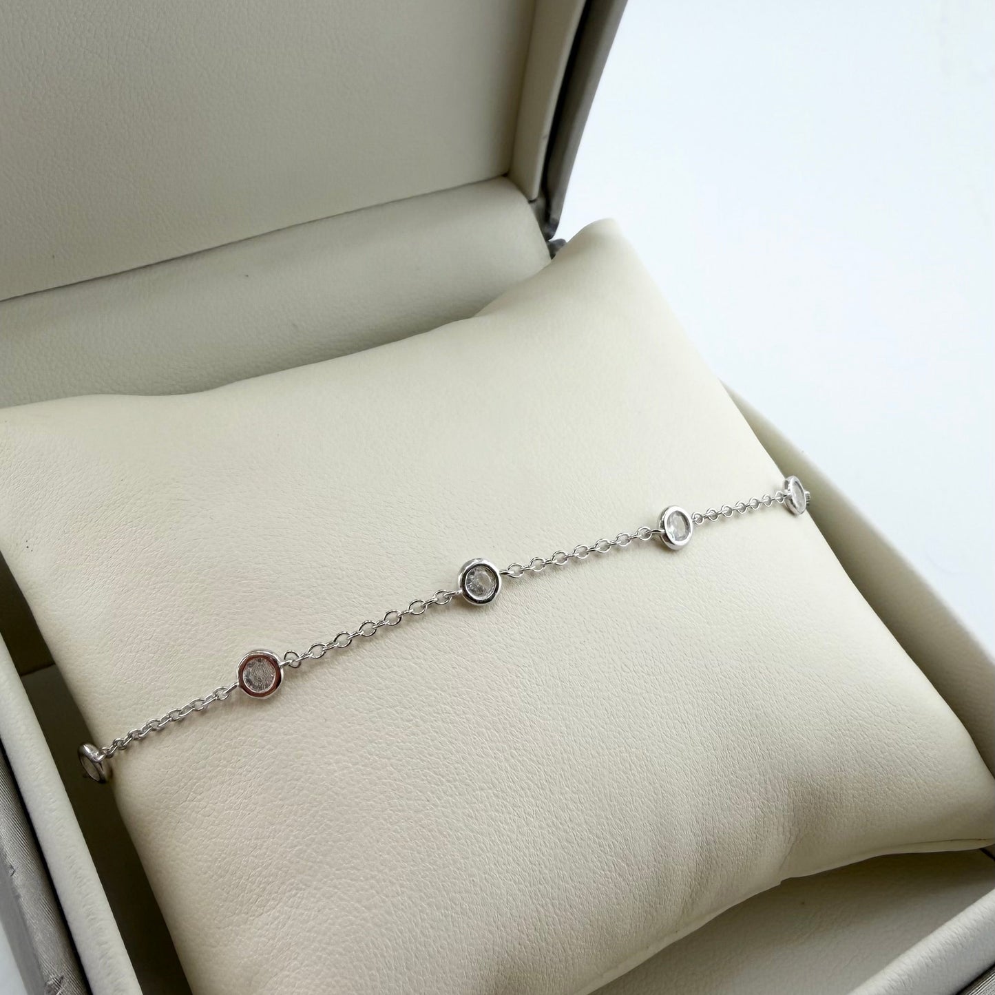 Bracciale con zirconi - argento 925