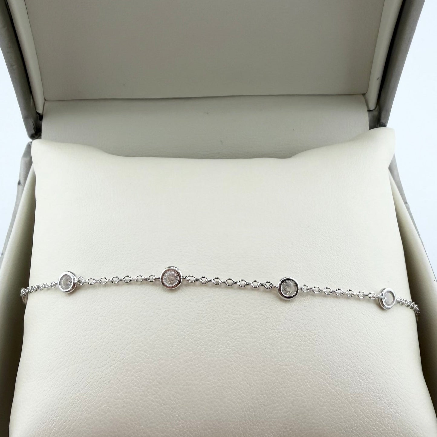 Bracciale con zirconi - argento 925