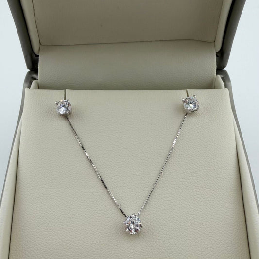 Set collana e orecchini Punto Luce - oro 18 kt