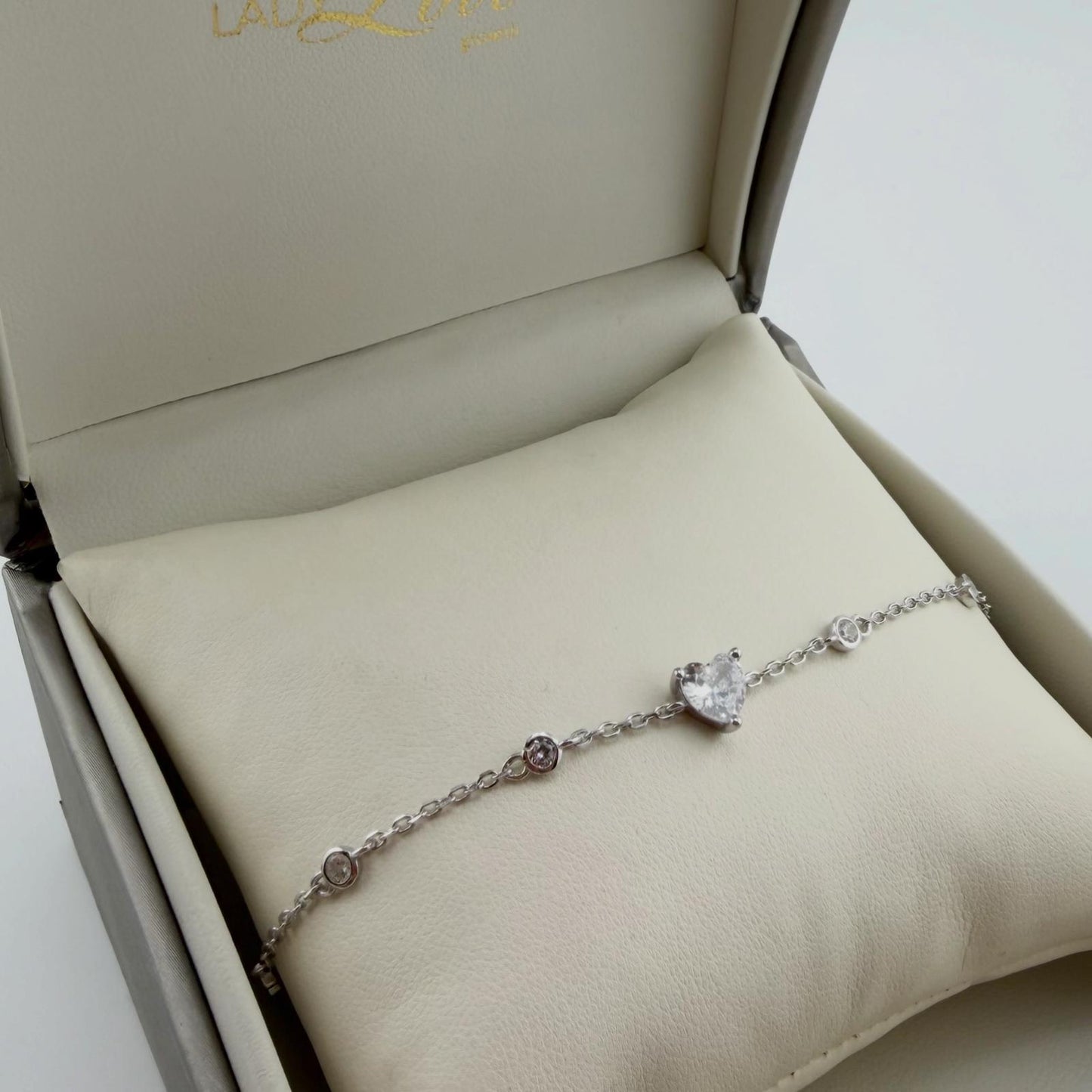 Bracciale Love con zirconi - Argento 925