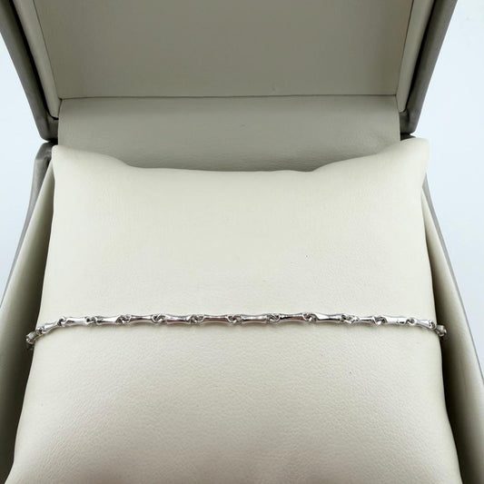 Bracciale lucido catena bamboo - Oro 18 kt
