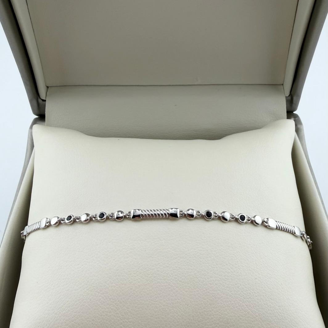 Bracciale a maglie alternate - Oro 18 kt