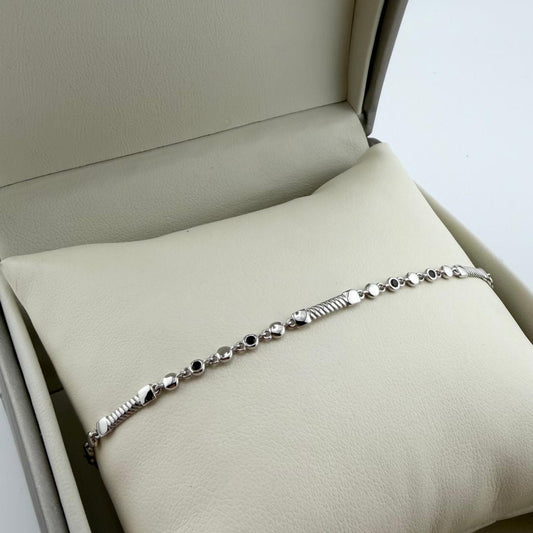 Bracciale a maglie alternate - Oro 18 kt