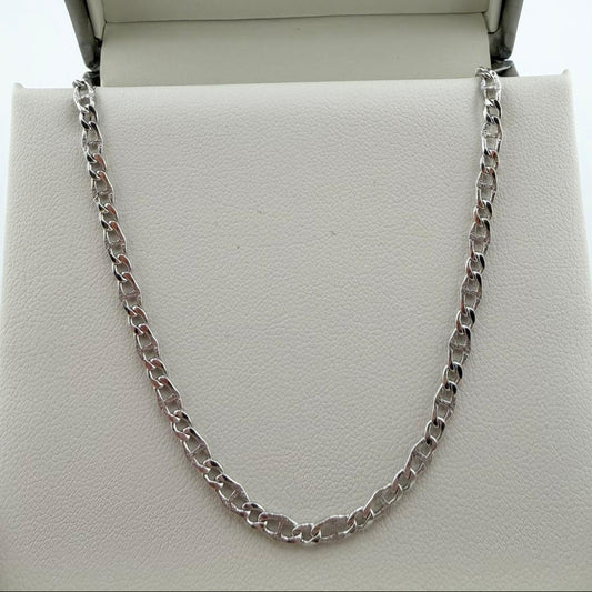 Collana maglia figaro alternata - Oro 18 kt