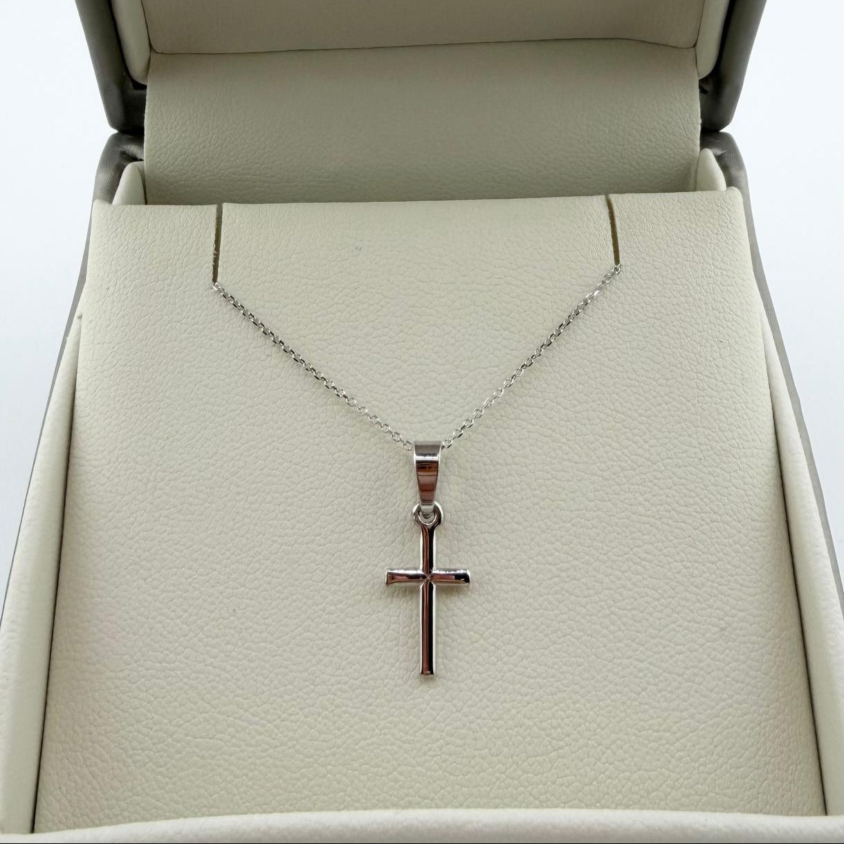 Collana croce lucida - Oro 18 kt