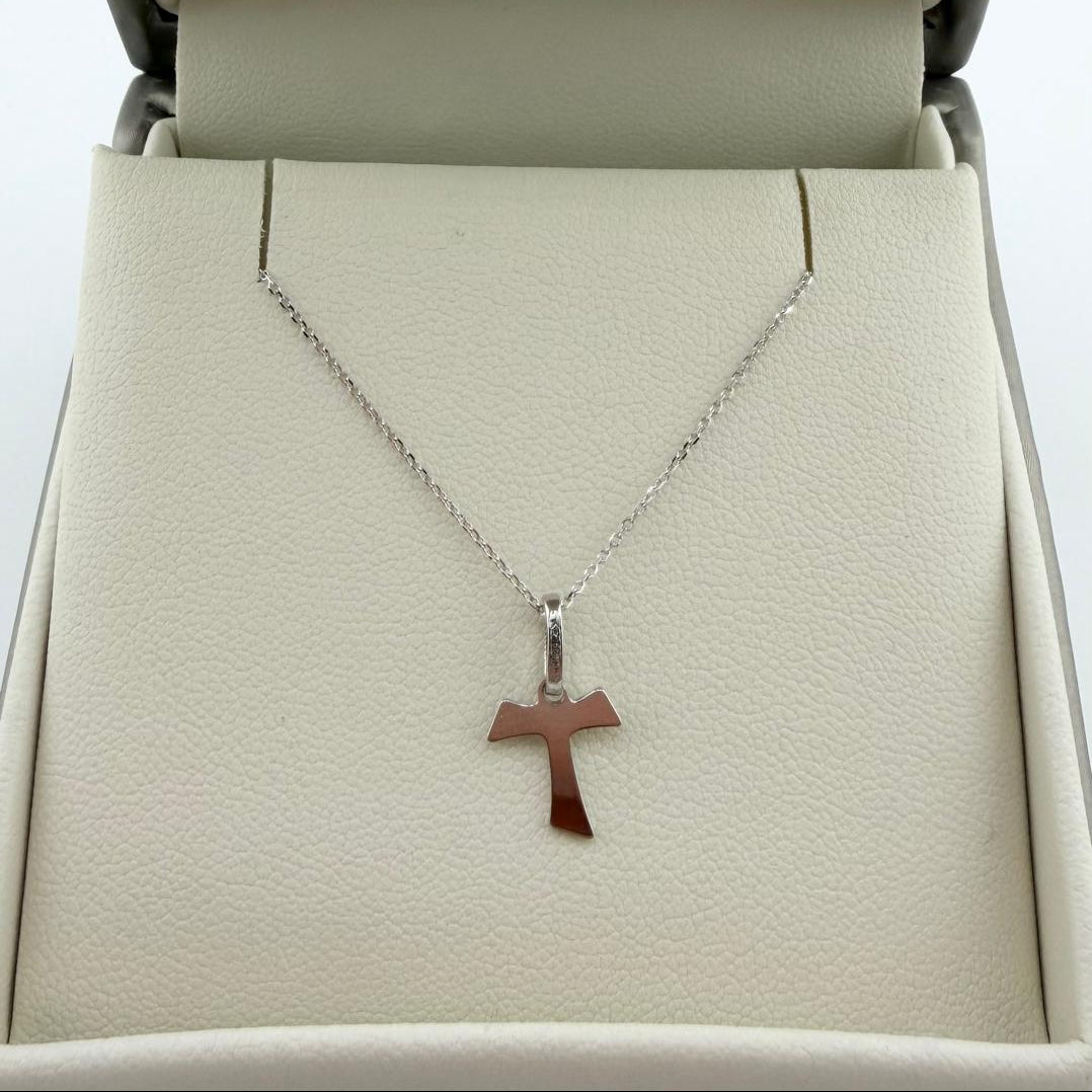 Collana Tau lucido - Oro 18 kt