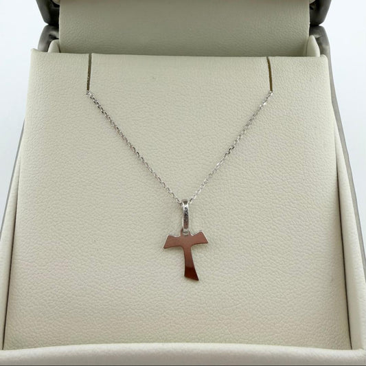 Collana Tau lucido - Oro 18 kt