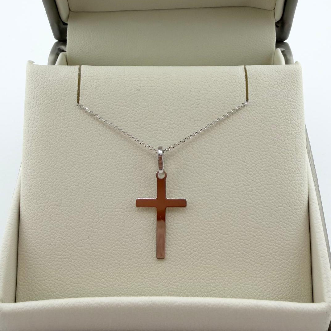 Collana croce classica - Oro 18 kt