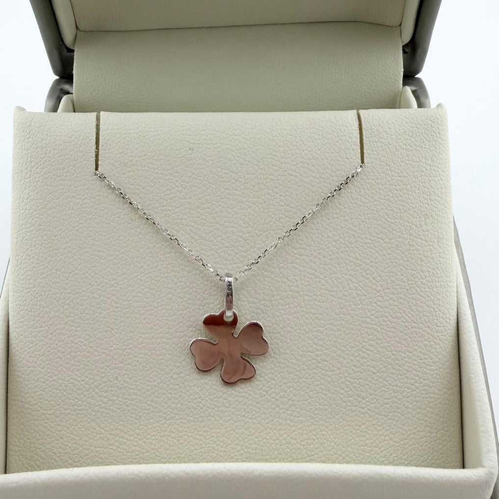 Collana quadrifoglio - Oro 18 kt