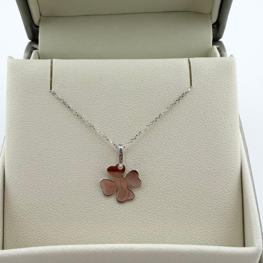 Collana quadrifoglio - Oro 18 kt