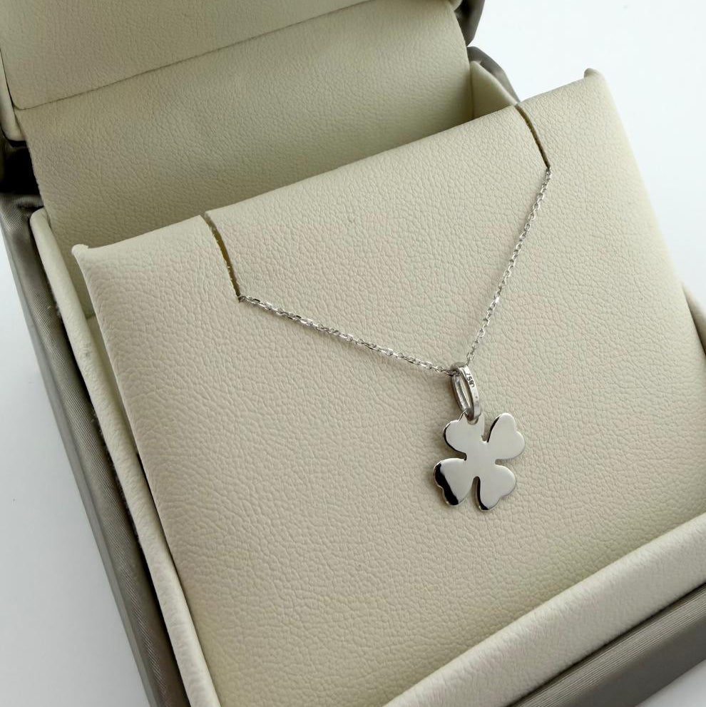 Collana quadrifoglio - Oro 18 kt