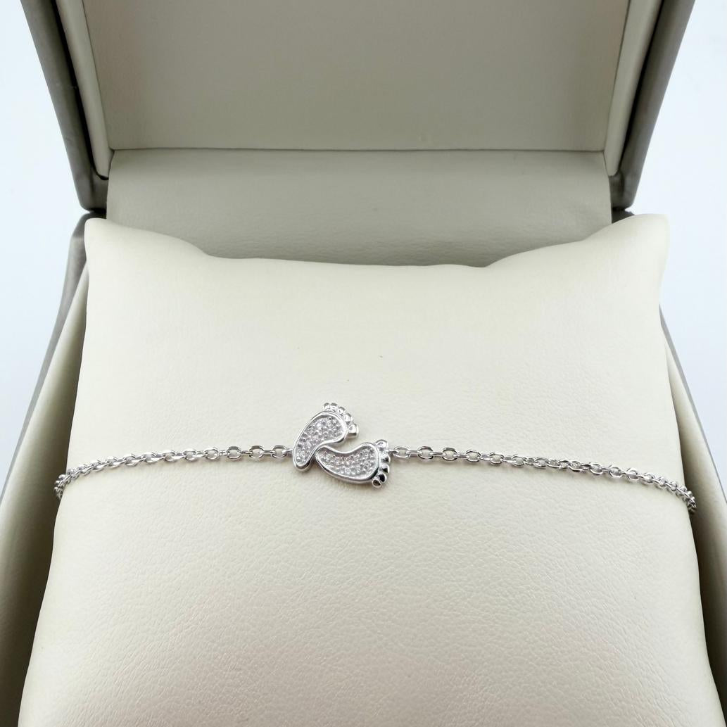 Bracciale piedini - argento 925