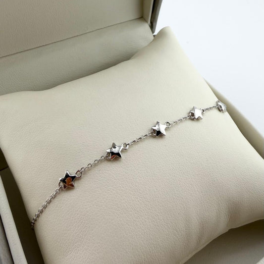Bracciale stelle lucide - argento 925