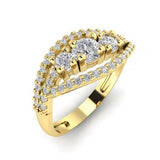 ANELLO IN ORO 18 CARATI CON ZIRCONI