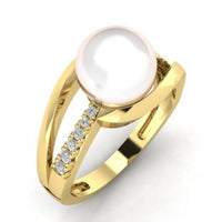 ANELLO IN ORO 18 CARATI CON PERLA