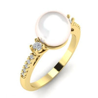 ANELLO IN ORO 18 CARATI CON PERLA