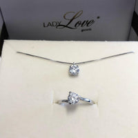 SET COLLANA E ANELLO IN ARGENTO 925