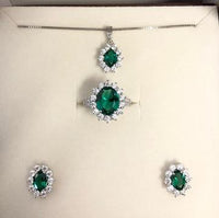 SET COLLANA ORECCHINI E ANELLO IN ARGENTO 925