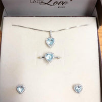 SET COLLANA, ORECCHINI E ANELLO IN ARGENTO 925