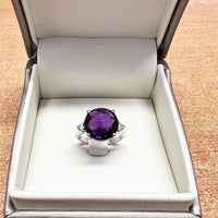 ANELLO IN ARGENTO 925 CON AMETISTA