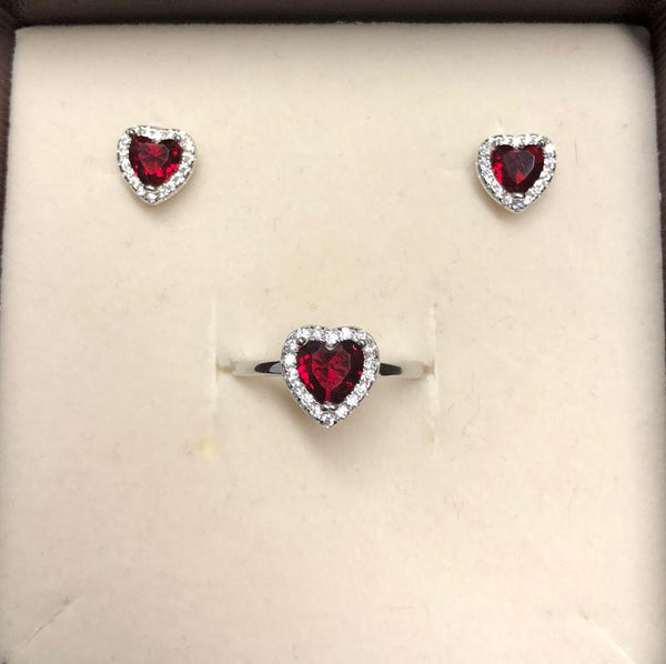 SET ORECCHINI E ANELLO IN ARGENTO 925