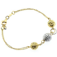 BRACCIALE IN ORO 18 CARATI CON ZIRCONI