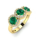 ANELLO IN ORO 18 CARATI CON ZIRCONI