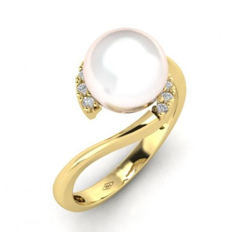 ANELLO IN ORO 18 CARATI CON PERLA – Lady love gioielli