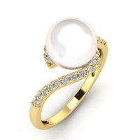 ANELLO IN ORO 18 CARATI CON PERLA