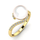 ANELLO IN ORO 18 CARATI CON PERLA