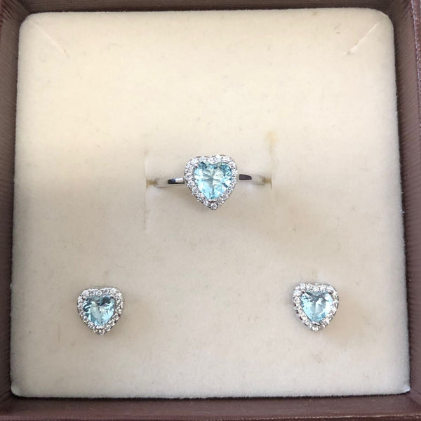 SET ORECCHINI E ANELLO IN ARGENTO 925