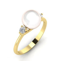ANELLO IN ORO 18 CARATI CON PERLA