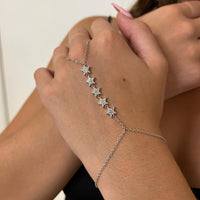 BRACCIALE BACIAMANO IN ARGENTO 925