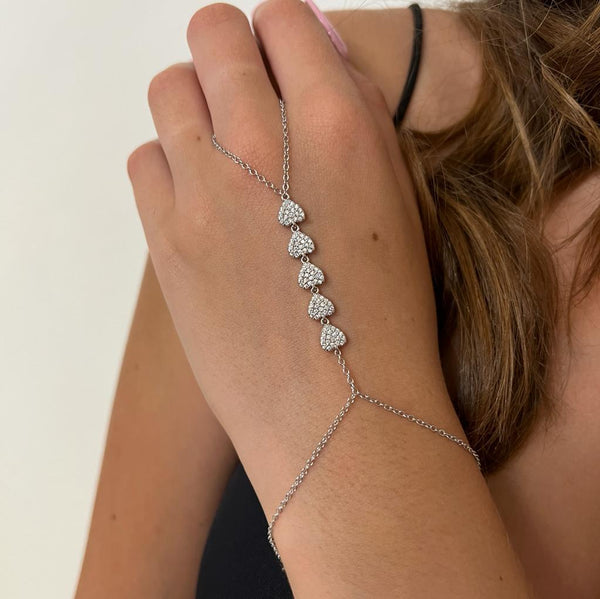 BRACCIALE BACIAMANO IN ARGENTO 925