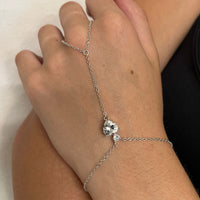 BRACCIALE BACIAMANO IN ARGENTO 925