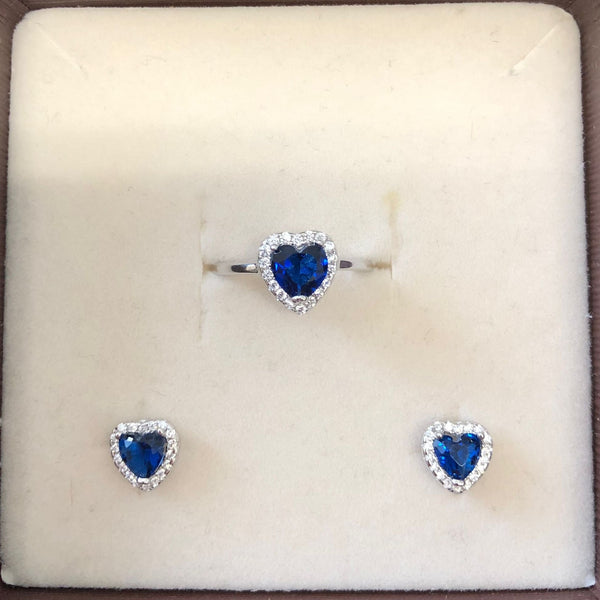 SET ORECCHINI E ANELLO IN ARGENTO 925