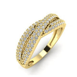 ANELLO IN ORO 18 CARATI CON ZIRCONI