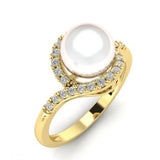 ANELLO IN ORO 18 CARATI CON PERLA