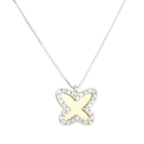 COLLANA IN ORO 18 CARATI CON ZIRCONI