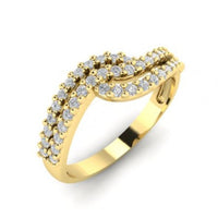 ANELLO IN ORO 18 CARATI CON ZIRCONI