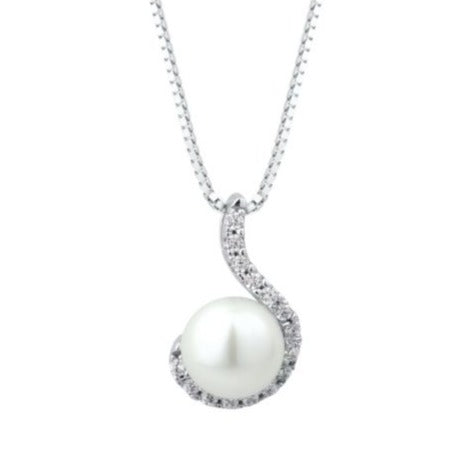 COLLANA IN ORO 18 CARATI CON PERLA