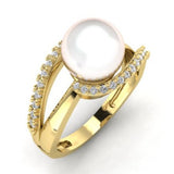 ANELLO IN ORO 18 CARATI CON PERLA